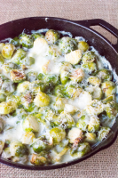 Low Carb Cheesy Brussels Sprouts Gratin - Sugar-Free Mom image