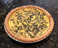 Spinach Quiche With Sun-Dried Tomato and Basil Feta Cheese ... image