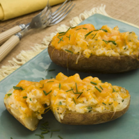 Twice Baked Potatoes Recipe | MyRecipes image