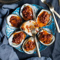Grilled Oysters with Chorizo Butter Recipe - David Kinch ... image
