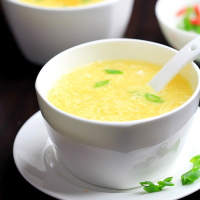 Corn Egg Drop Soup (Corn Soup Recipe) | China Sichuan Food image