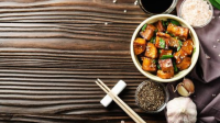 Sesame Tofu: Pan-Fried with Sesame Oil and Garlic image