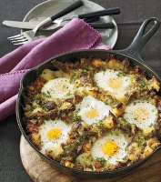 Duck-and-egg hash, Recipe Petitchef image