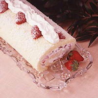 Strawberry Cream Cake Roll Recipe: How to Make It image