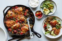 Skillet Chicken With Black Beans, Rice and Chiles Recipe ... image