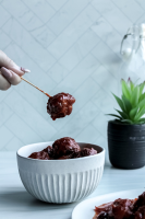 Easy Cocktail Appetizer With Frozen Meatballs (Sweet and ... image