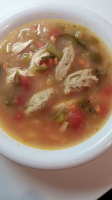 Chicken & Green Chile Soup with Tamale Dumplings Recipe ... image