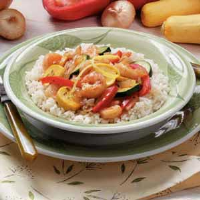 Shrimp with Vegetables Recipe: How to Make It image