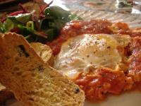 Tasty Tomato Fried Eggs Recipe - Food.com image