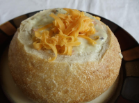 New England Clam Chowder Soup in a Bread Bowl | Just A ... image