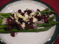 Asparagus, Pickled Beets & Blue Cheese Salad Recipe - Food.com image
