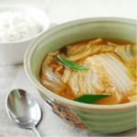 Baechu Doenjang Guk (Soybean Paste Soup with Napa Cabbage) image