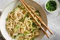 Cold Noodles With Sesame Sauce, Chicken And Cucumbers Recipe image