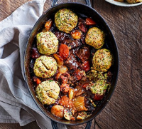 Beef & Guinness stew with bacon dumplings recipe | BBC Good Food - BBC Good Food | Recipes and cooking tips image