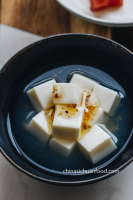Chinese Almond Tofu (Almond Jelly) | China Sichuan Food image