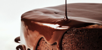 Dark Chocolate Cake With Red Wine Glaze Recipe Recipe ... image