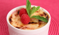 Raspberry Creme Brulee Recipe | Laura in the Kitchen ... image