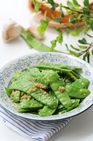 Garlic Snow Peas Stir Fry | China Sichuan Food image