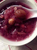 Purple Sweet Potato Peanut Tremella Soup recipe - Simple ... image