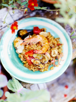 Seafood paella | Seafood recipes | Jamie magazine recipes image