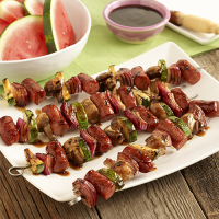 Hot Dog and Veggie Kabobs | Ready Set Eat image