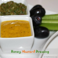 Low Calorie Honey Mustard Dressing Recipe | ChefDeHome.com image