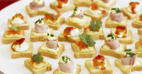 Canapés with three toppings | Australian Women's Weekly Food image