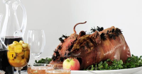 Roast suckling pig with walnut and apple stuffing ... image