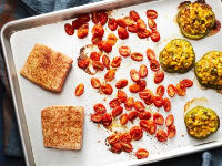 Healthy BBQ Salmon Sheet Pan Dinner Recipe - Food Network image