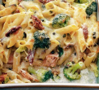 Italian broccoli & salmon bake recipe | BBC Good Food image