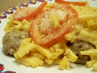 Baked Macaroni and Cheese With Meatballs Recipe - Food.com image
