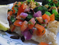 Cod With Mediterranean Salsa Recipe - Food.com image