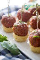 Easy Spaghetti and Meatball Appetizers by Pretty Providence image