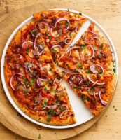 Spanish Tapas Pizza Recipe - Good Housekeeping image