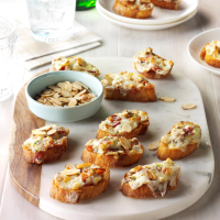 Almond-Bacon Cheese Crostini Recipe: How to Make It image