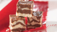 Creamy Chocolate Marble Fudge Recipe - BettyCrocker.com image