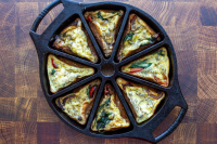 Frittata Wedges With Roasted Red Pepper, Spinach, and ... image