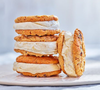 Quick banana ice cream sandwiches recipe | BBC Good Food image