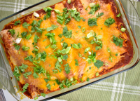 Chicken and Black Bean Enchiladas Recipe - 6 Points | LaaLoosh image