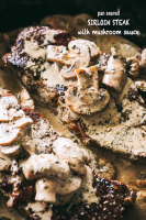 Pan Seared Steak + Creamy Mushroom Sauce | Easy Sirloin ... image