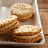 Chewy Peanut Butter-Coconut Oatmeal Sandwich Cookies - Jif image