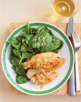 Sauteed Chicken with Spinach Recipe | Martha Stewart image