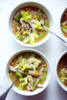 Creamy Corn and Leftover Turkey Soup Recipe | Real Simple image