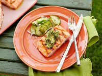 Grilled Salmon with Herb and Meyer Lemon Compound Butter ... image