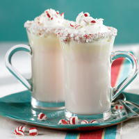 Peppermint White Hot Chocolate Recipe | MyRecipes image