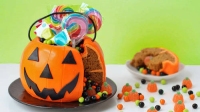 Halloween Pumpkin Surprise Cake Recipe - Tablespoon.com image