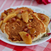 Bacon Bourbon Apple Pancakes Recipe | Allrecipes image