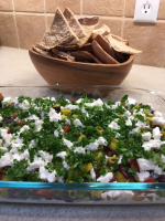 Mediterranean Party Dip With Pita Chips Recipe - Food.com image