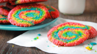 Rainbow Swirl Sugar Cookies Recipe - Pillsbury.com image