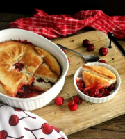Easy Cherry Cobbler - Easy Family-Friendly Recipes ANYONE Can Make! - Kitchen Dreaming image